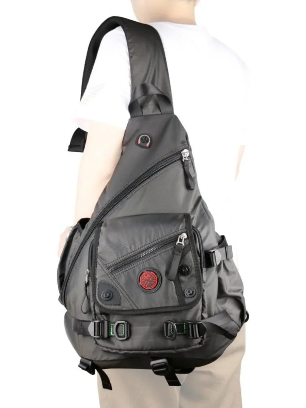 Large Sling Bag for Laptops - Stylish Crossbody Messenger Backpack for Travel